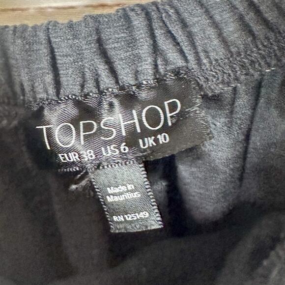 Topshop Charcoal Gray Blue Floral Embroidered Off Shoulder Dress, EUC, Size 6 - Picture 8 of 12